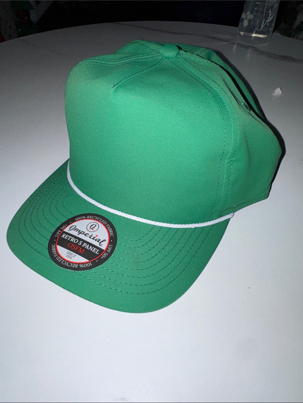 Imperial Green Retro 5-Panel Rope Cap